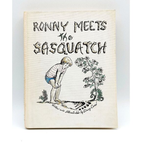 Ronny Meets the Sasquatch, Elmay Crow, Signed, 1972 HC 1st Edition 1st Printing - Picture 1 of 11